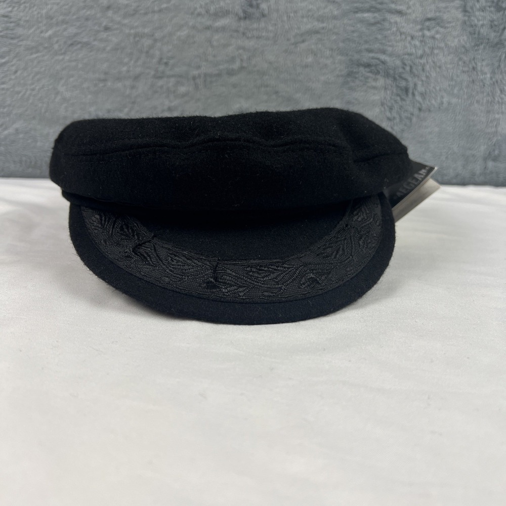 ATHENIAN-FQH Authentic Black Wool Greek Fisherman's Cap 6 7/8 Handmade in Greece